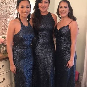 Sorella Vita sapphire bridesmaid dress